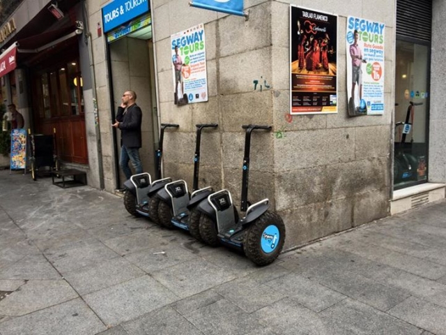  Parked Segways 